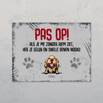 Snelle benen - Gepersonaliseerde deurbord