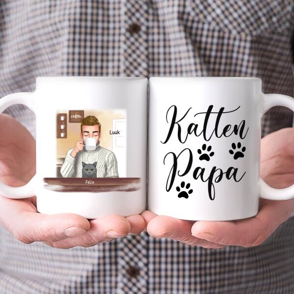 Ik hou van koffie (man) - Gepersonaliseerde mok