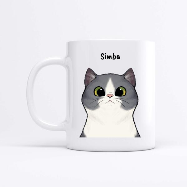 Nieuwsgierige katten - Gepersonaliseerde mok