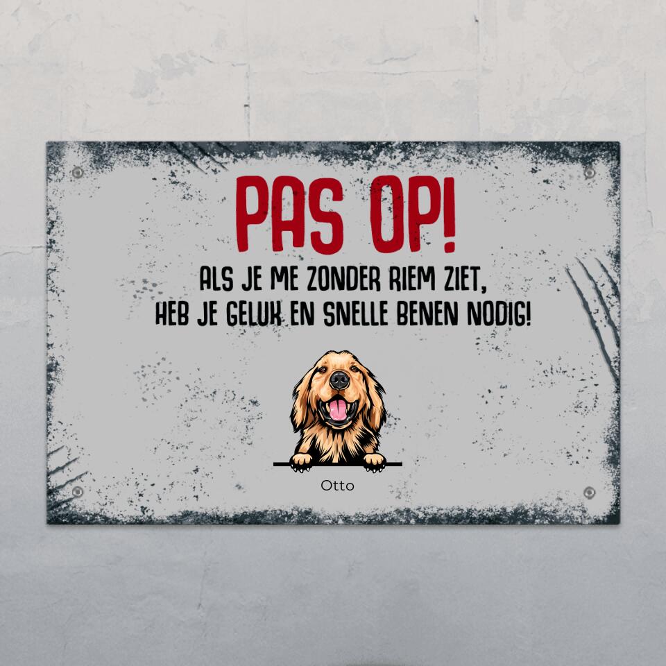 Snelle benen - Gepersonaliseerde deurbord