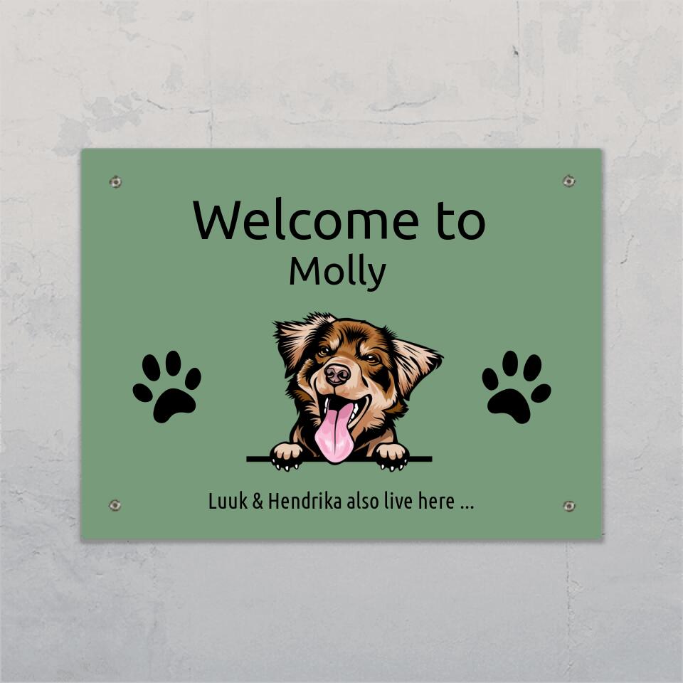 Welcome to - Gepersonaliseerde deurbord