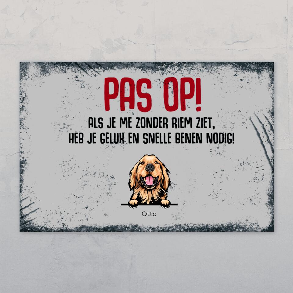 Snelle benen - Gepersonaliseerde deurbord