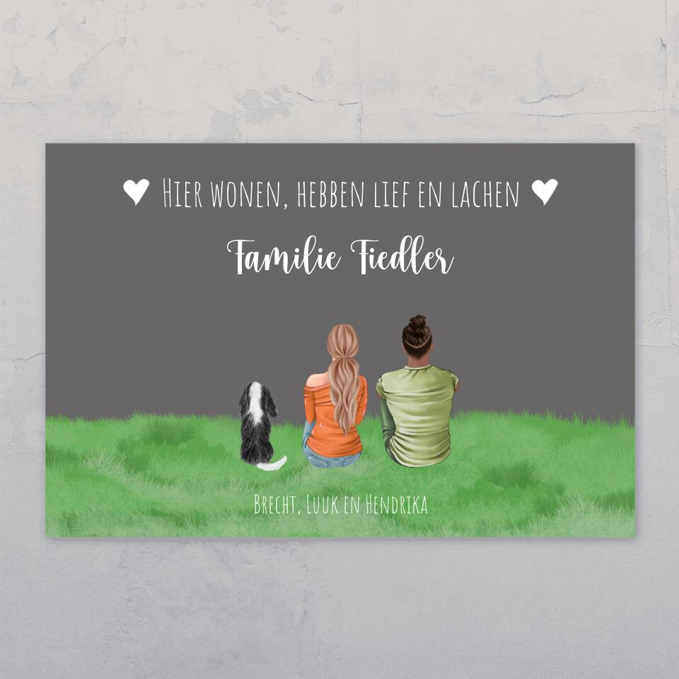 Paar - Gepersonaliseerde deurbord