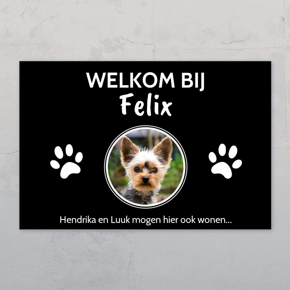 Fotocirkels - Gepersonaliseerde deurbord