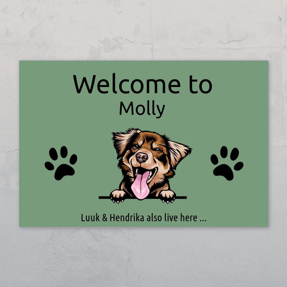 Welcome to - Gepersonaliseerde deurbord