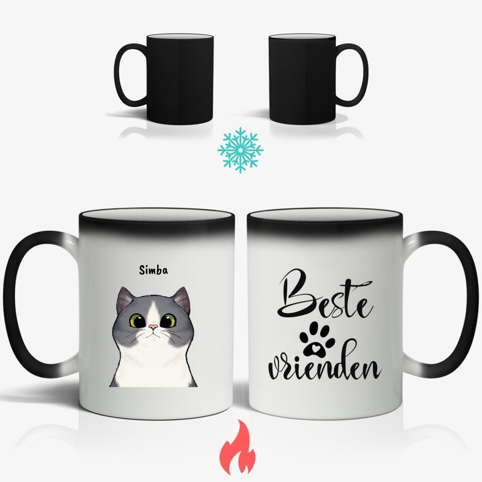 Nieuwsgierige katten - Gepersonaliseerde mok