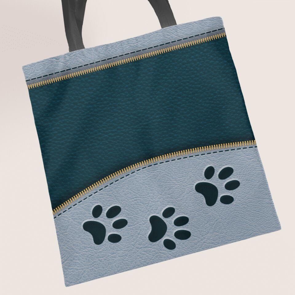 Never walk alone lederlook katten - Gepersonaliseerde draagtas