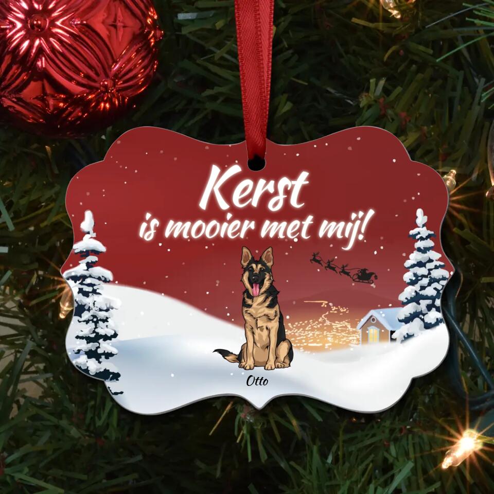 Mooier met honden - Gepersonaliseerde Ornament