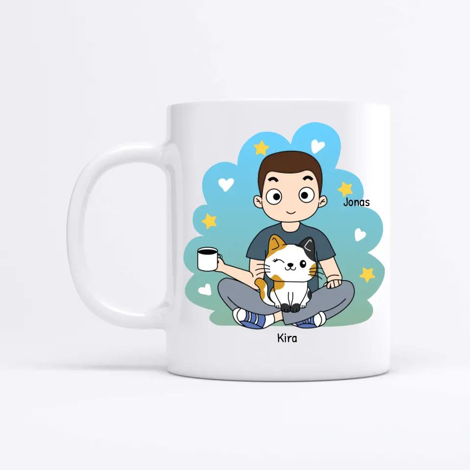 Cat Dad - Gepersonaliseerde mok