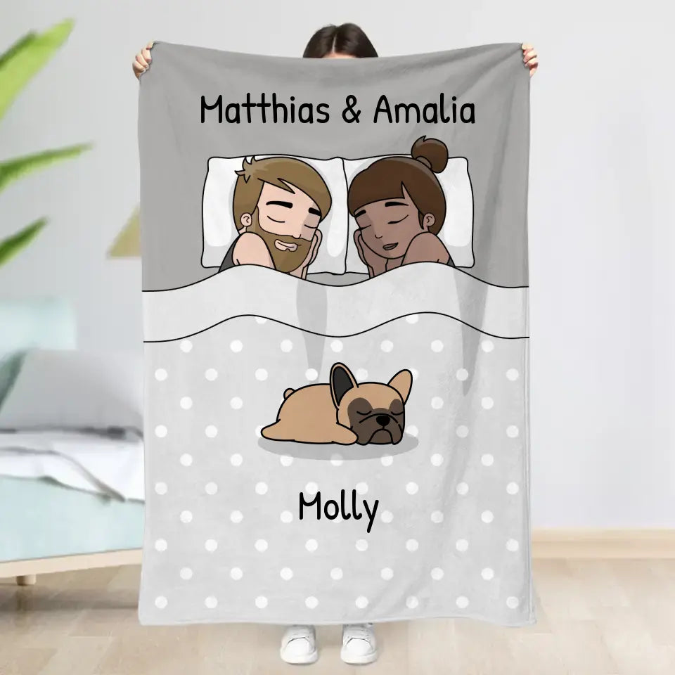 Knuffeltijd met pluisneuzen - Gepersonaliseerde deken