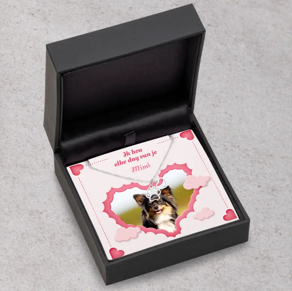 Ik hou elke dag van je - Gepersonaliseerde sieraden geschenkdoos
