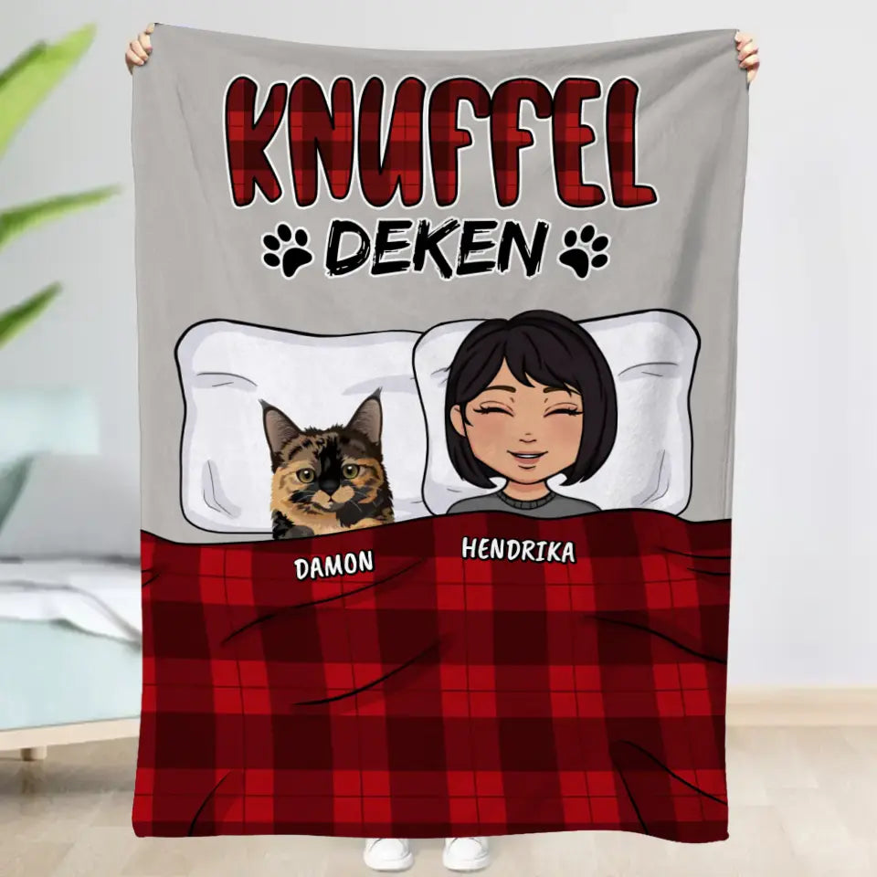 Knuffel deken - Gepersonaliseerde deken