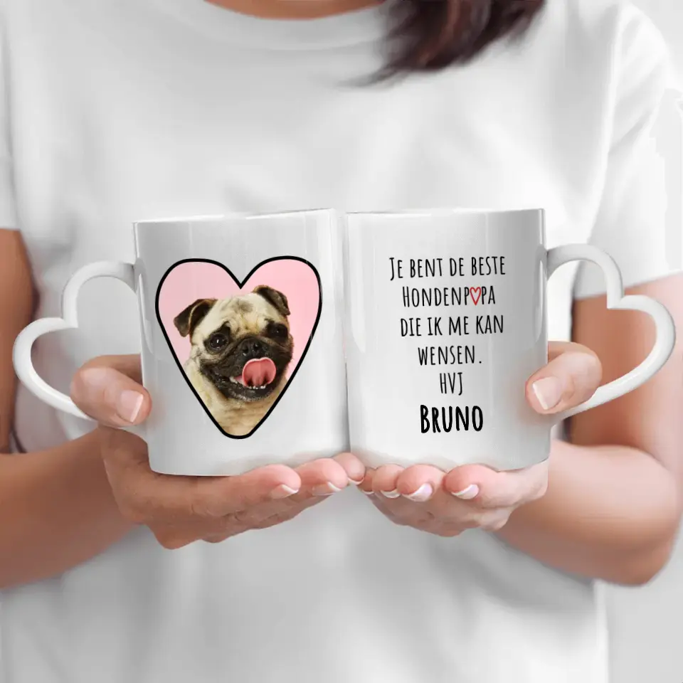 De beste huisdierpapa - Gepersonaliseerde mok
