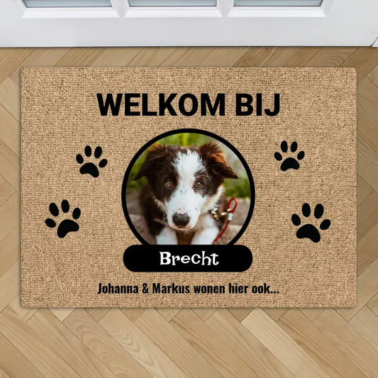 Gepersonaliseerde deurmat - Foto met naamplaatje