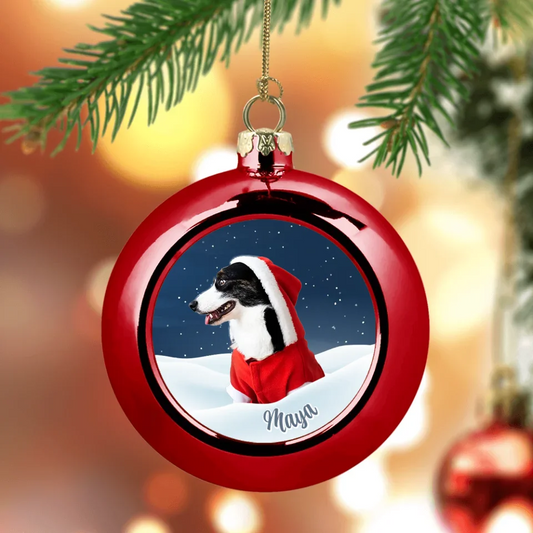 Gepersonaliseerde kerstbal - Sneeuw