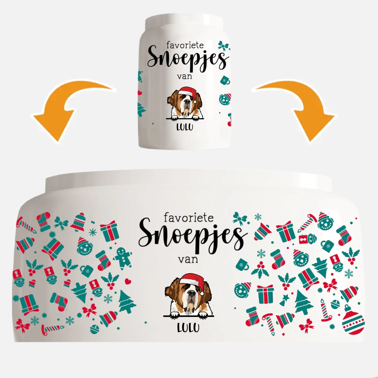 Favoriete snoepjes (kersteditie) - Gepersonaliseerde snoepjesdoos