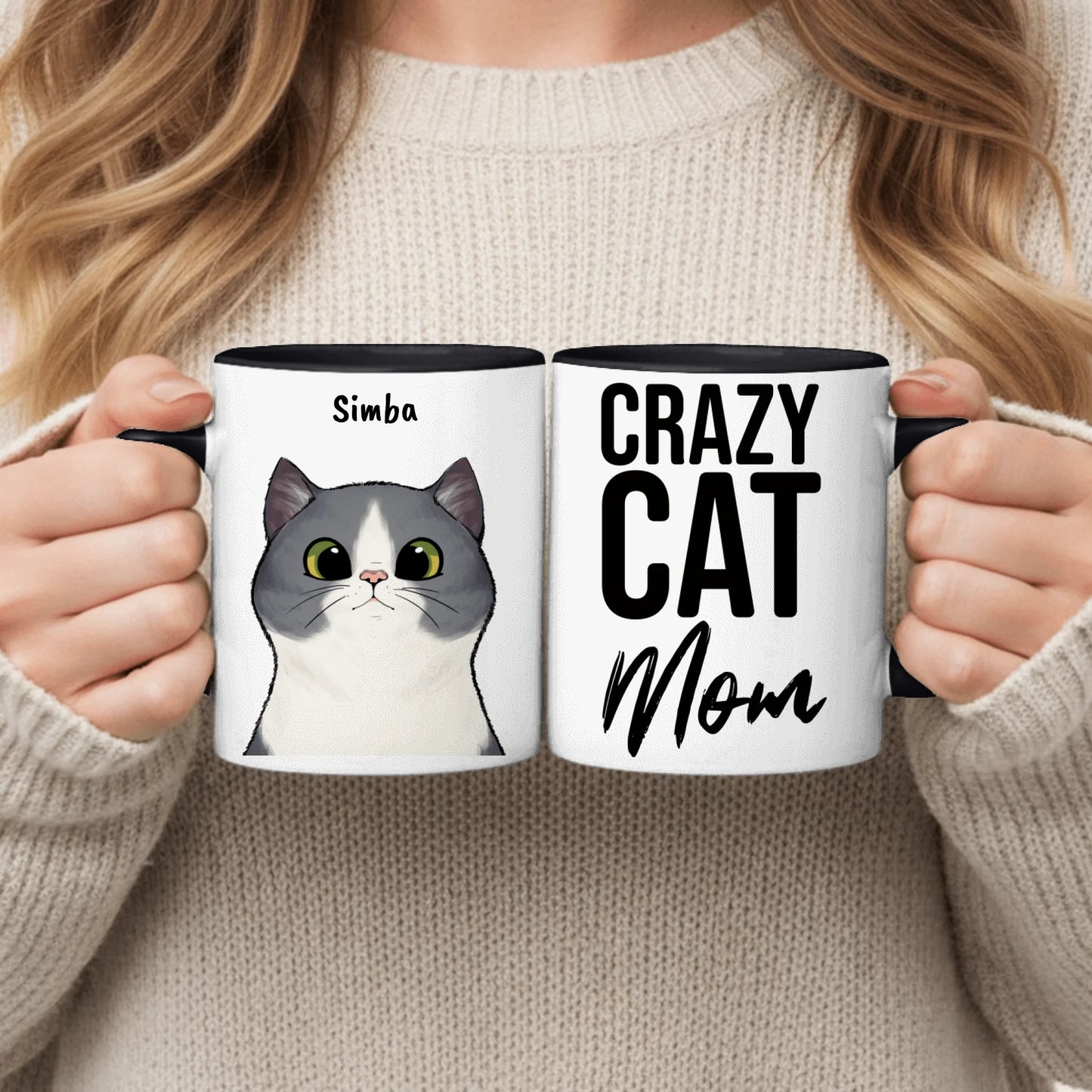 Nieuwsgierige katten - Gepersonaliseerde mok