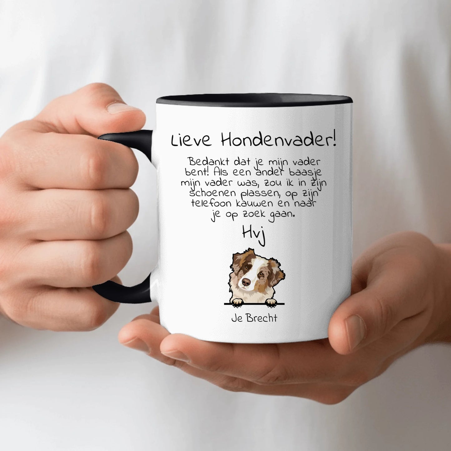 Lieve Hondevader - Gepersonaliseerde mok