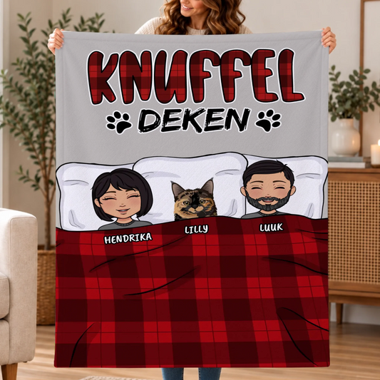 Gepersonaliseerde deken - Knuffel deken (paar)