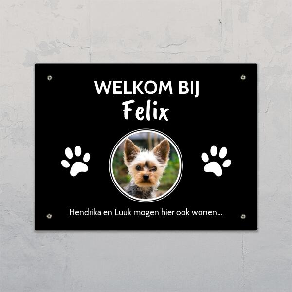 Fotocirkels - Gepersonaliseerde deurbord