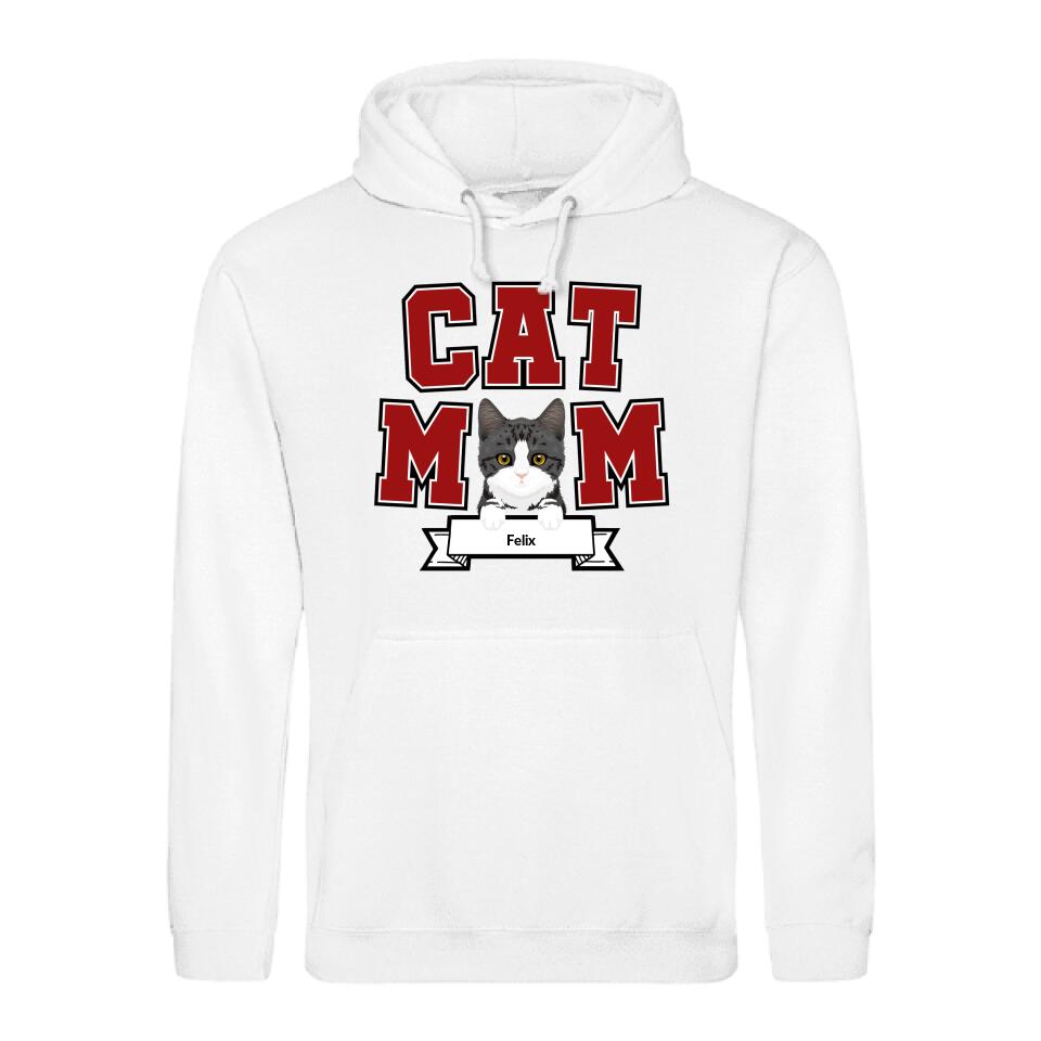 Cat Mom - Gepersonaliseerde hoodie