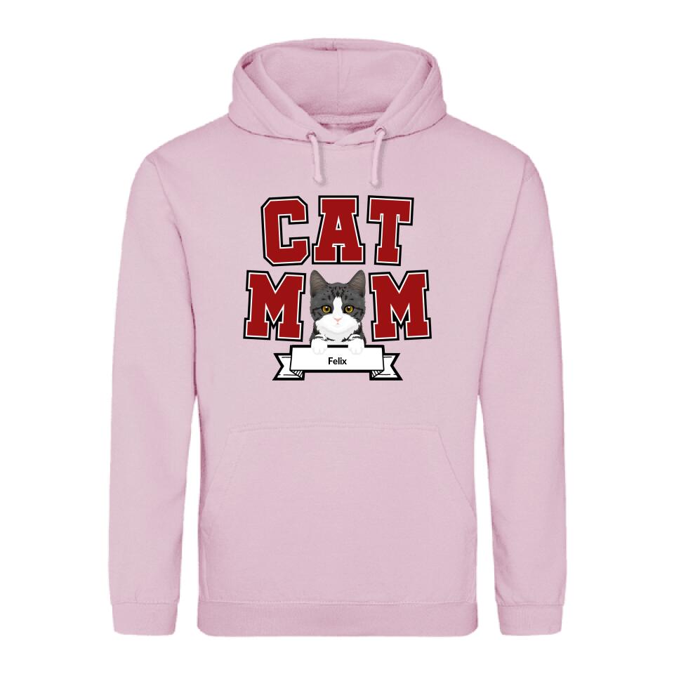 Cat Mom - Gepersonaliseerde hoodie