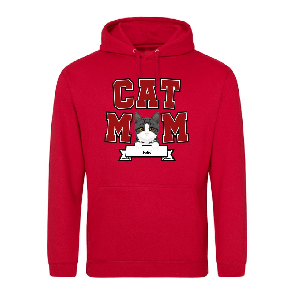 Cat Mom - Gepersonaliseerde hoodie