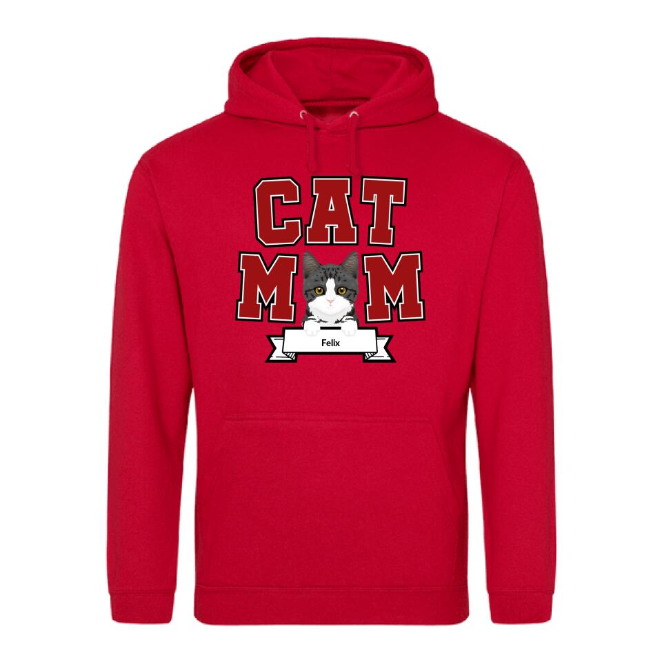 Cat Mom - Gepersonaliseerde hoodie