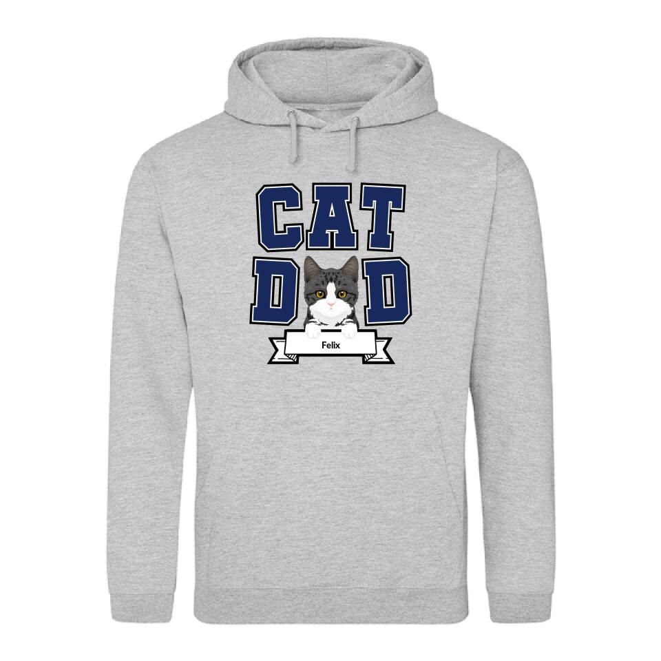 Cat Dad - Gepersonaliseerde hoodie