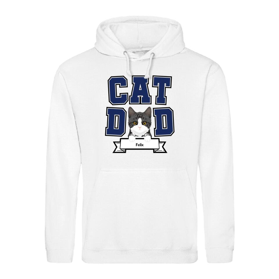 Cat Dad - Gepersonaliseerde hoodie