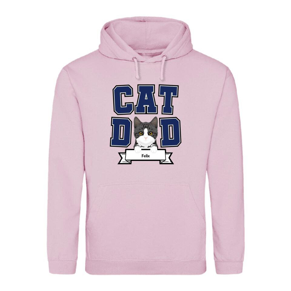 Cat Dad - Gepersonaliseerde hoodie