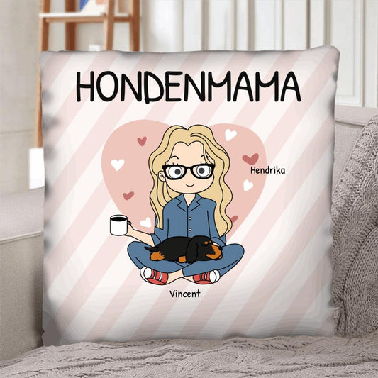 Hondenmama - Gepersonaliseerde kussen