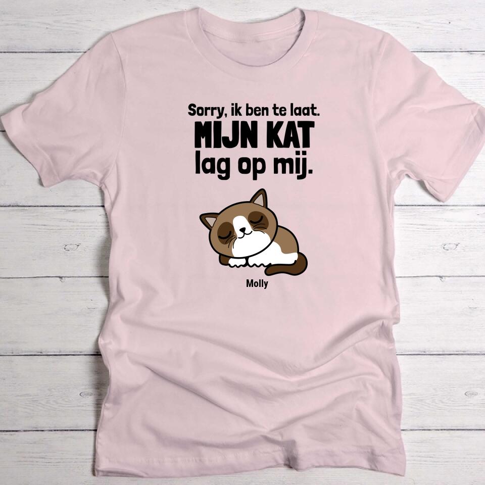 Sorry, ik ben te laat - Gepersonaliseerde T-Shirt