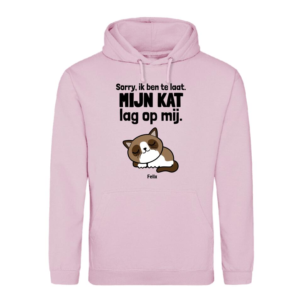 Sorry, ik ben te laat - Gepersonaliseerde hoodie