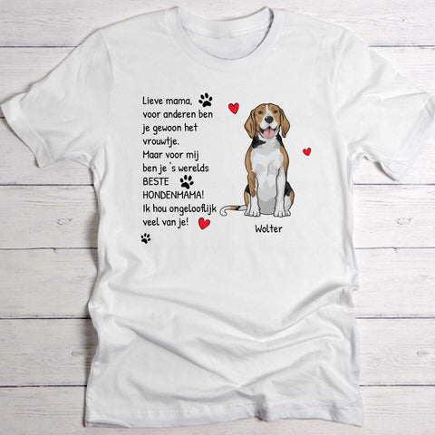 's werelds beste hondenmama - Gepersonaliseerde T-Shirt - Featured Image