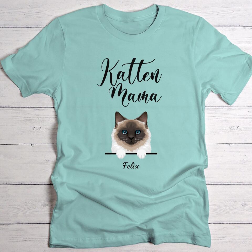 Kattenmama - Gepersonaliseerde T-Shirt