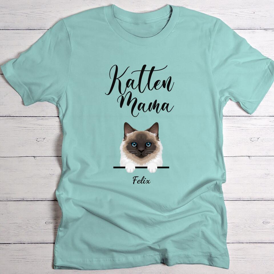 Kattenmama - Gepersonaliseerde T-Shirt