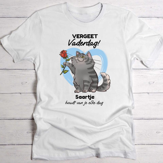 Je kat houdt van je (Vaderdag) - Gepersonaliseerde T-Shirt