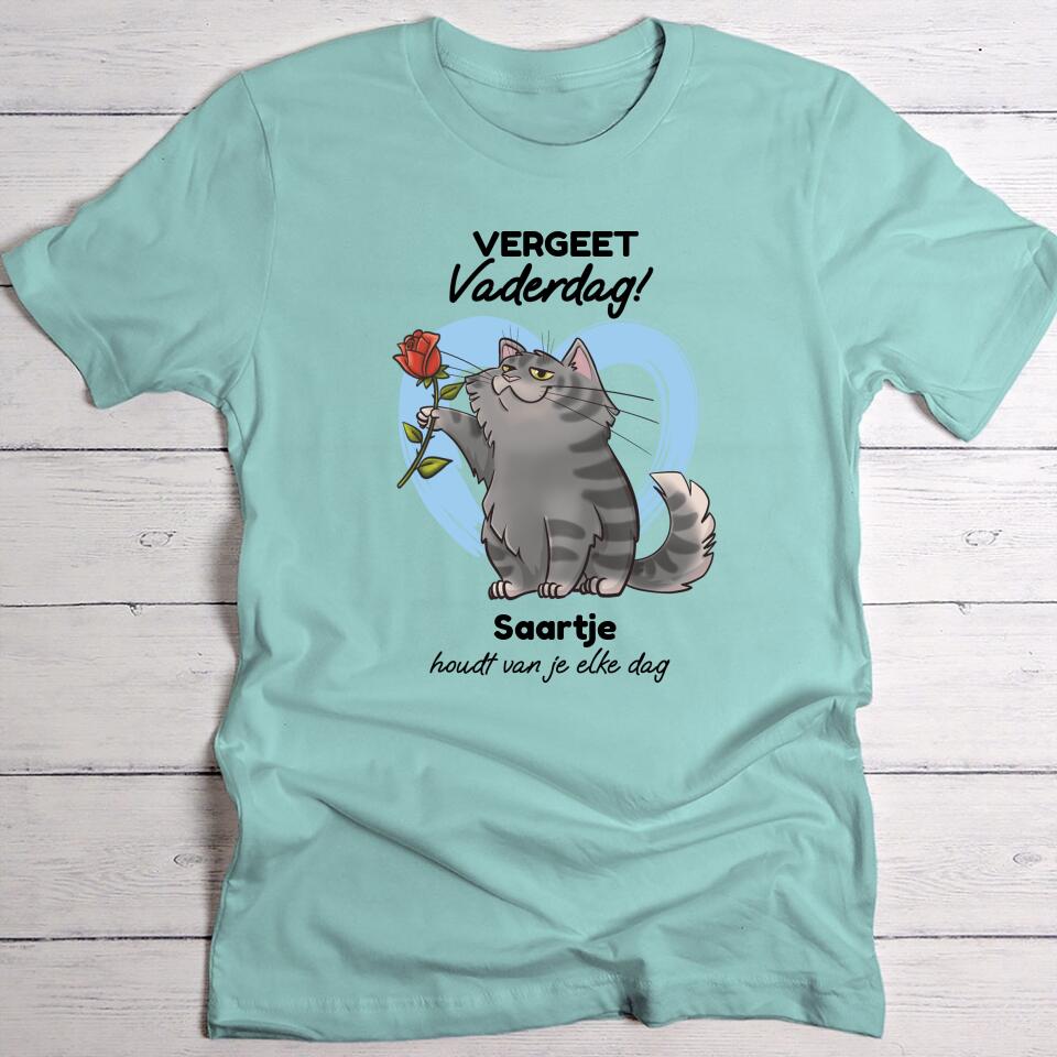 Je kat houdt van je (Vaderdag) - Gepersonaliseerde T-Shirt