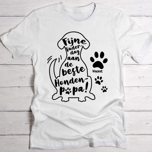 Beste Hondenpapa - Gepersonaliseerde T-Shirt