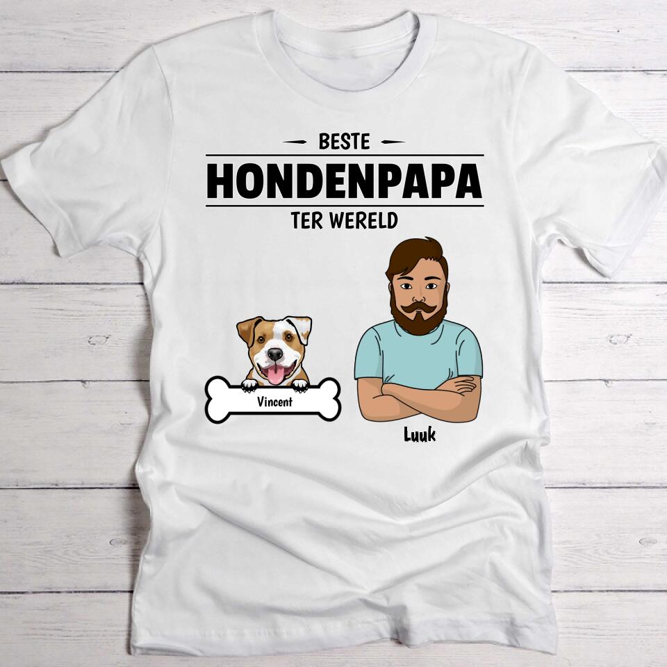 Beste hondenpapa ter wereld - Gepersonaliseerde T-Shirt