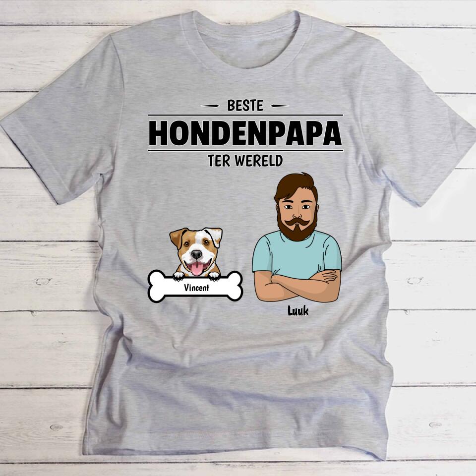 Beste hondenpapa ter wereld - Gepersonaliseerde T-Shirt