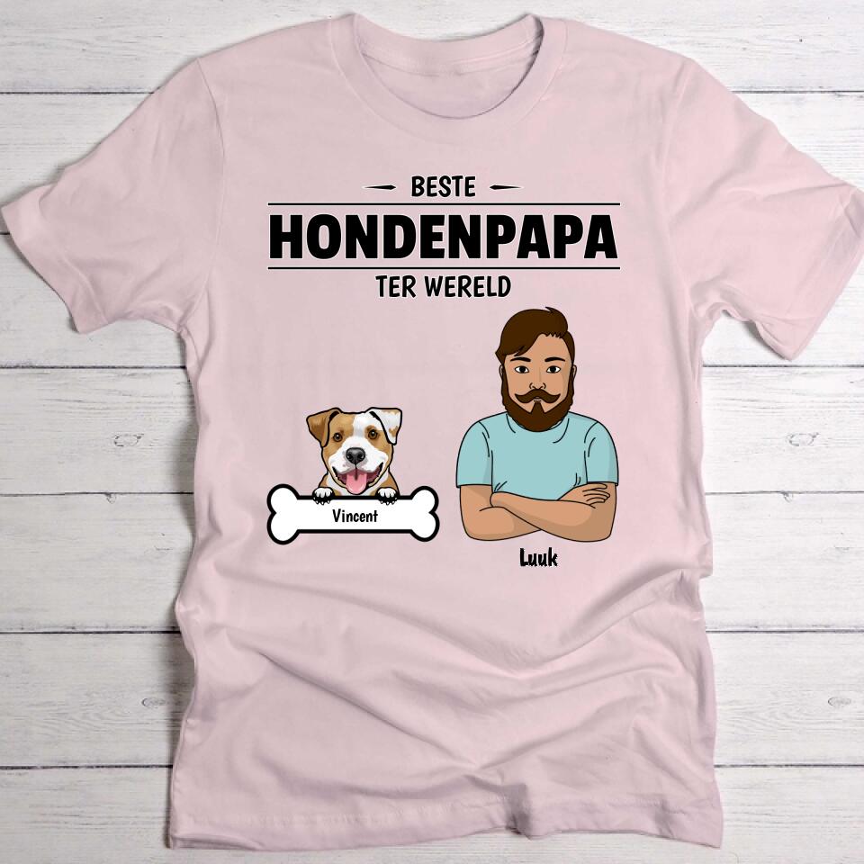 Beste hondenpapa ter wereld - Gepersonaliseerde T-Shirt