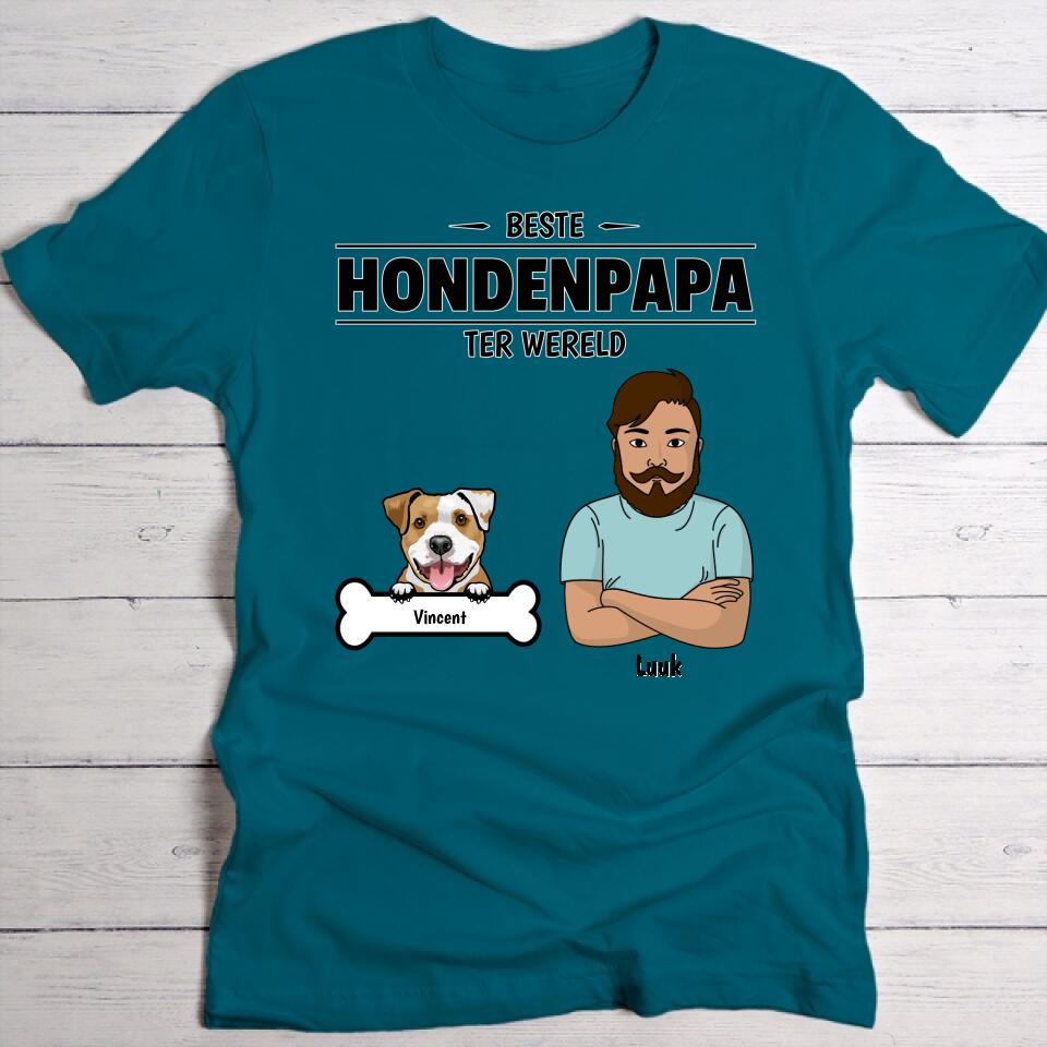 Beste hondenpapa ter wereld - Gepersonaliseerde T-Shirt