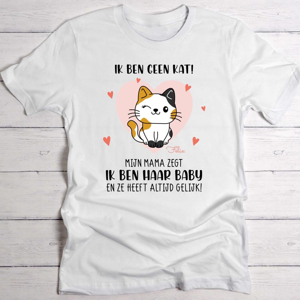 Ik ben geen kat - Gepersonaliseerde T-Shirt