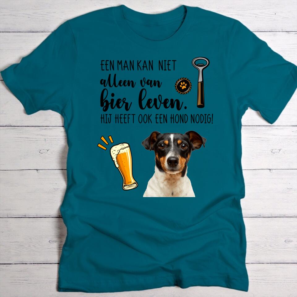 Bier & mijn huisdier - Gepersonaliseerde T-Shirt