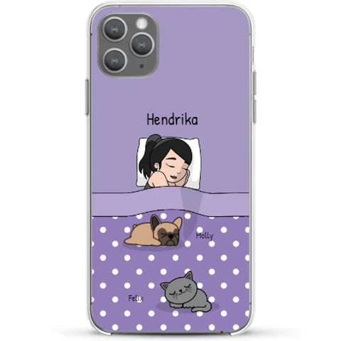 Knuffeltijd met pluisneuzen Single - Gepersonaliseerd telefoonhoesje - Featured Image