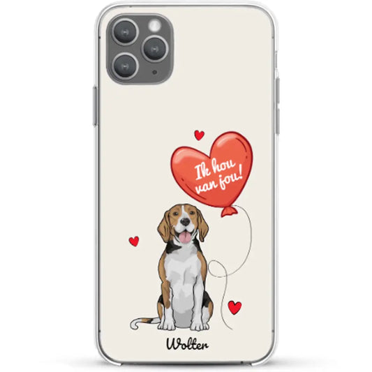 Hondenliefde - Gepersonaliseerd telefoonhoesje