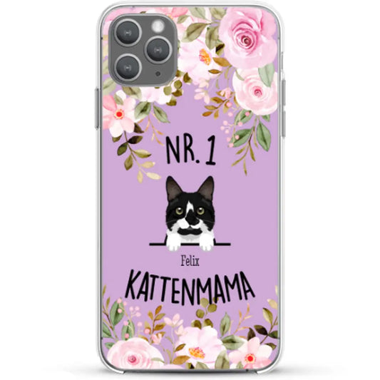 No. 1 Kattenmama - Gepersonaliseerd telefoonhoesje