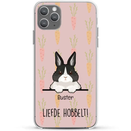 Liefde hobbelt! - Gepersonaliseerd telefoonhoesje